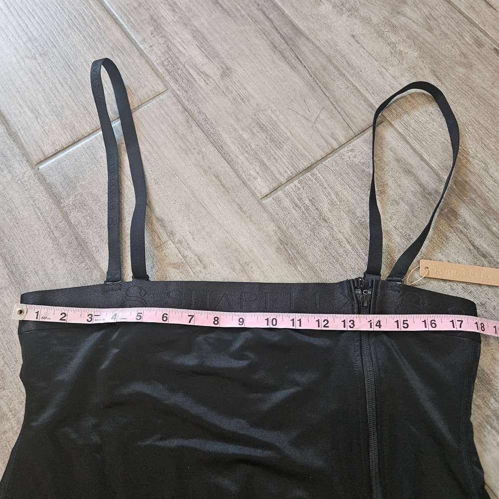 Shapellx SilkSculpt Zipper High-Waisted Brief Bodysuit 4XL Black Tummy Control - Picture 6 of 14